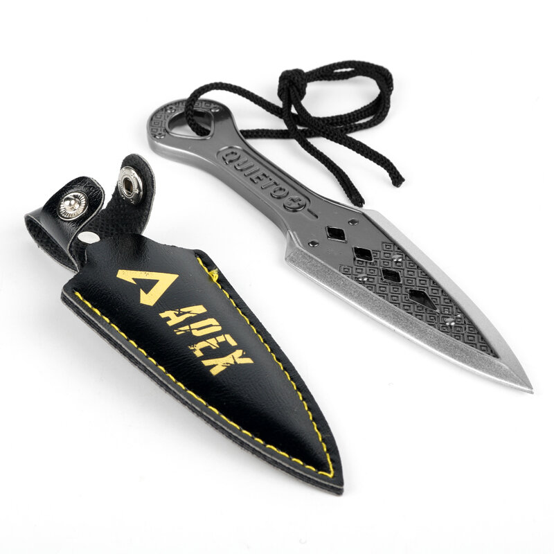Quieto Battle Royale Men Game Apex Legends Keyring Evil Spirit Dagger Knife Keychain Cool Weapon Model Fans Gifts dropshipping
