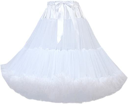 Женская Пышная юбка-пачка до колен в стиле 50-х годов, балетный костюм, Тюлевая Нижняя юбка, подъюбник, юбка для женщин 40 см