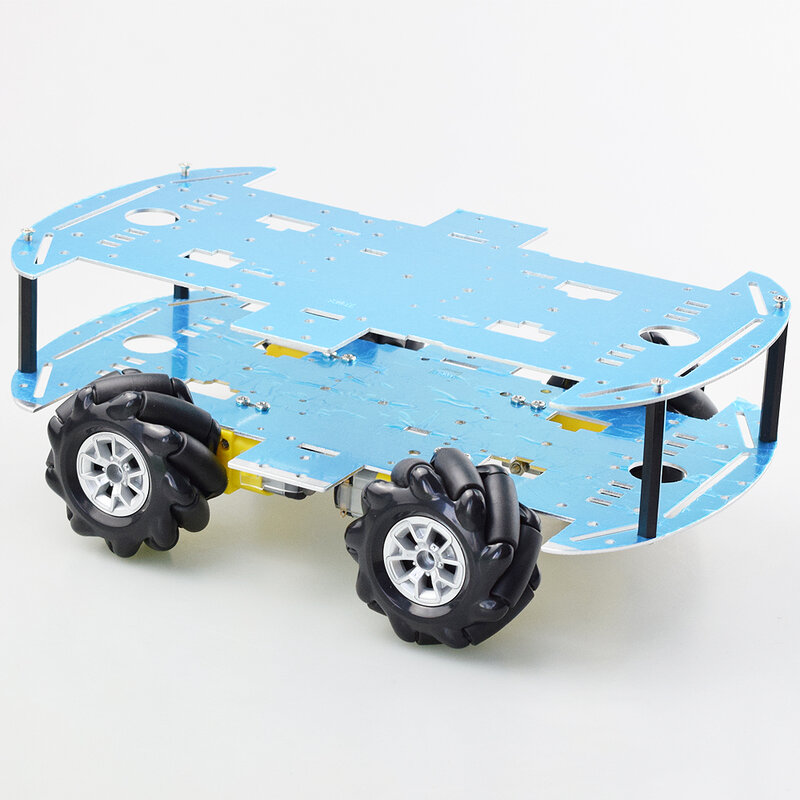 Kit telaio per auto Robot omnidirezionale con ruota Mecanum con motore TT da 4 pezzi compatibile con parti giocattolo fai da te Arduino Raspberry Pi
