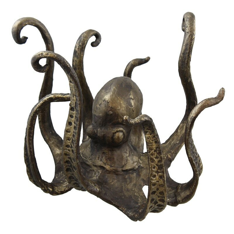 Octopus ผู้ถือแก้ว,ถ้วยชาผู้ถือขนาดใหญ่ตกแต่ง Resin Octopus ตาราง Topper/รูปปั้น Drop Shipping