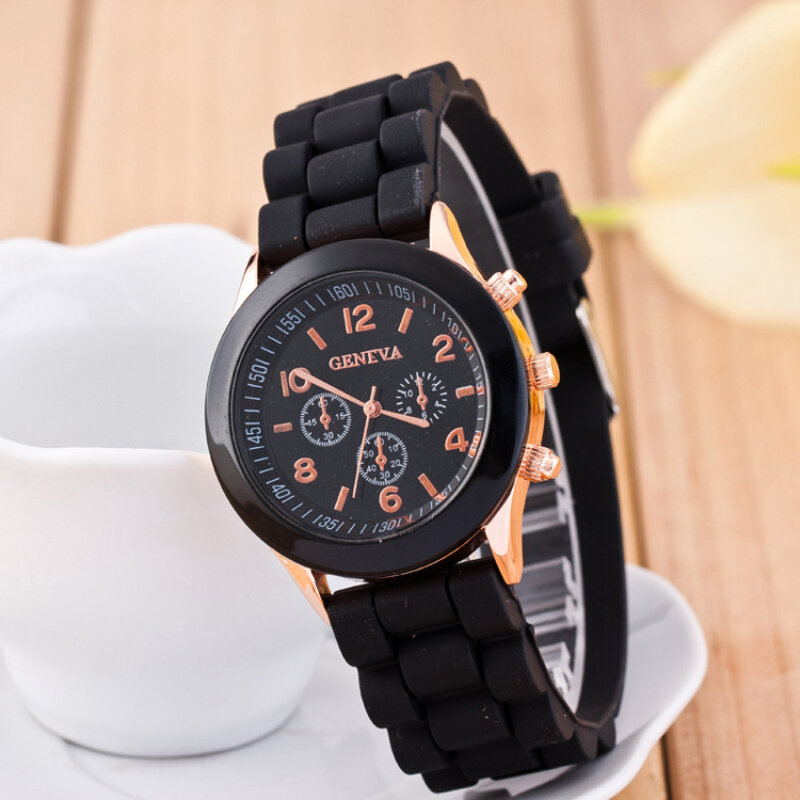Zegarki damskie 2023 nowa moda luksusowa marka zegarek damski pasek silikonowy zegarek kwarcowy dla kobiet Relogio Feminino Zegarki