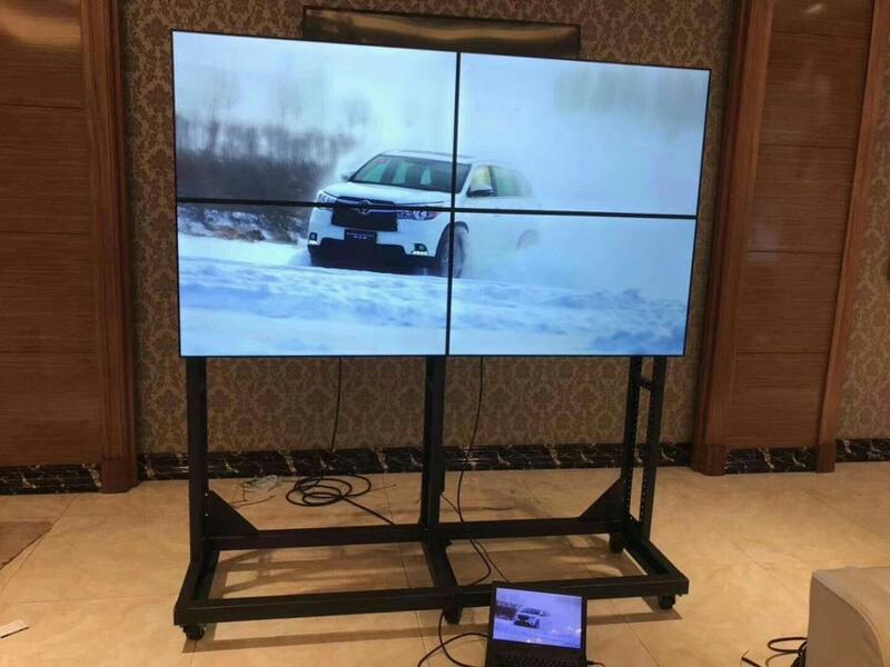 2*2 pcs di 55 pollici monitor fare 1.9 millimetri lunetta display a led parete video a cristalli liquidi