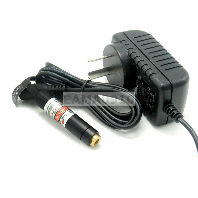 Focusable 635nm 10MW Diode Cam-Đỏ Laser Mô Đun Chấm Xác Định Vị Trí Đèn W/Adapter 5V