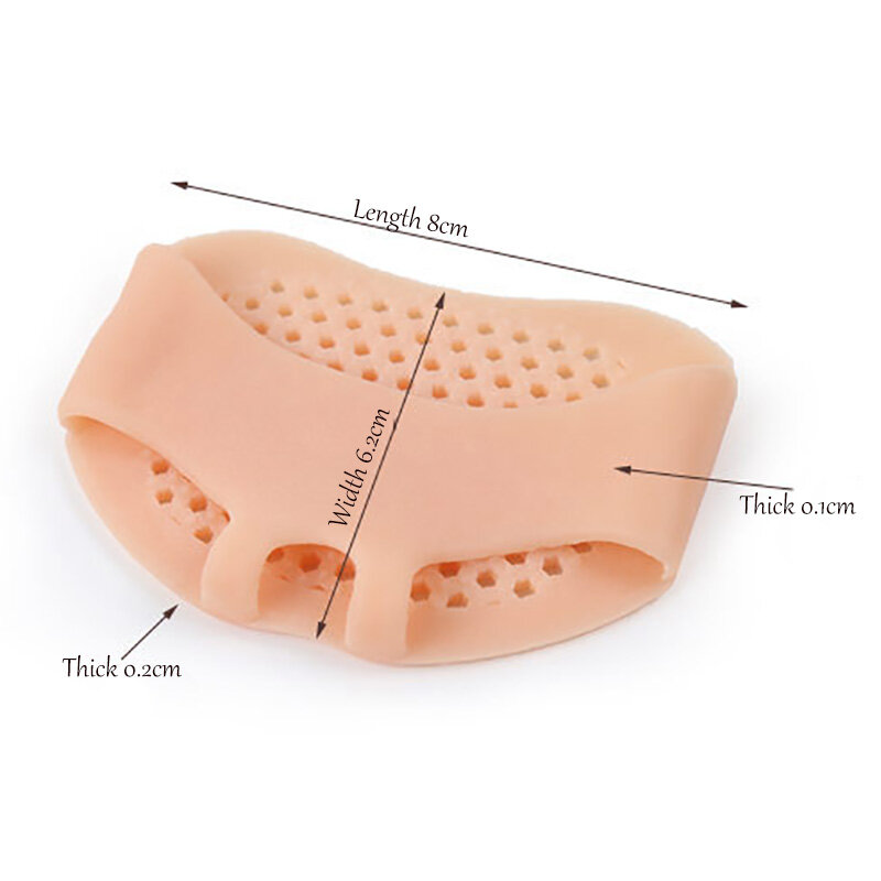 silicone padded gel breathable health care belly ballet dance shoes with fingers woman