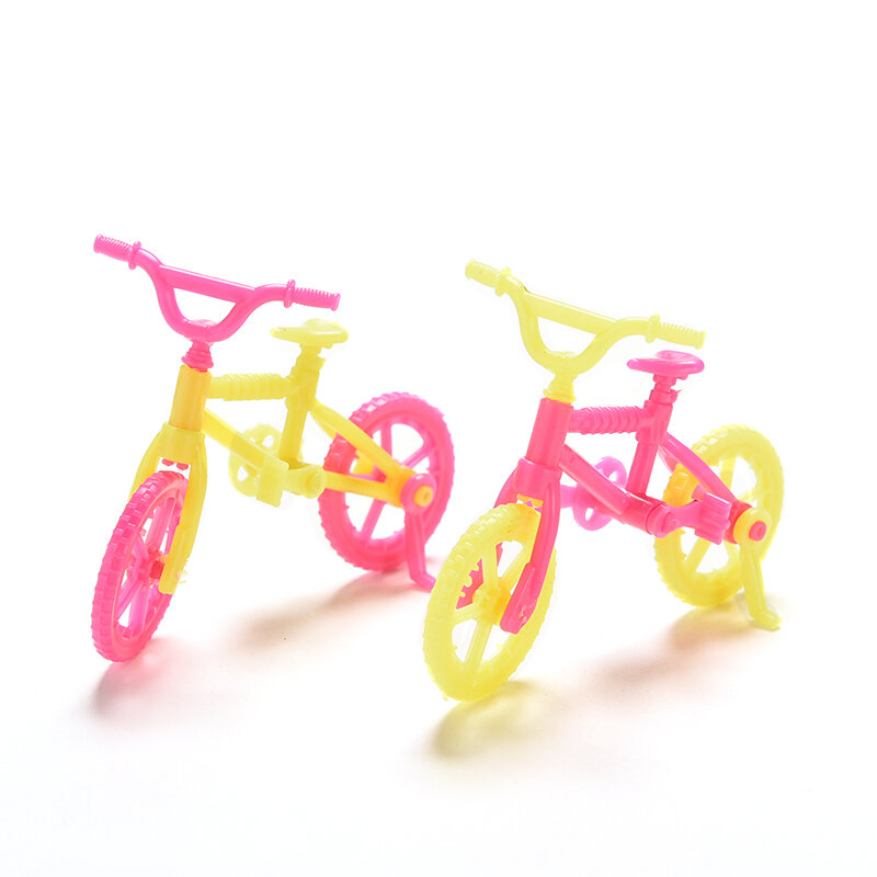 어린이 놀이 집 장난감 어린이 인형 집 Preted 놀이 수제 자전거 장난감 어린이 플라스틱 미니 자전거 인형 액세서리