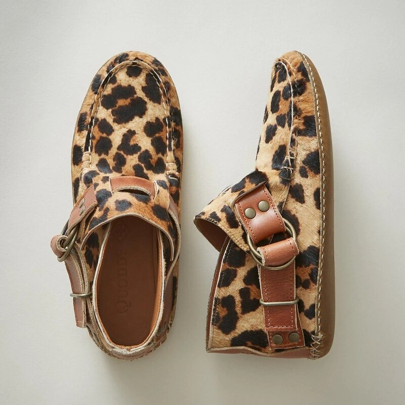 Zapatos bajos de leopardo para mujer, cómodos, de cuero, con correa de hebilla, para otoño, informales, transpirables, para viaje, 2020