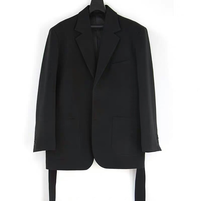 Czarny dostosuj wykonane męskie garnitury na marynarka ślubna kostium imprezowy garnitur wieczorowy odzież dla pana młodego drużba nosić dwuczęściowy garnitur (kurtka + spodnie)
