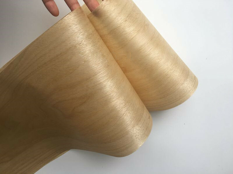 2x impiallacciatura di legno naturale supporto in noce cinese con mobili in tessuto 0.2mm di spessore C/C
