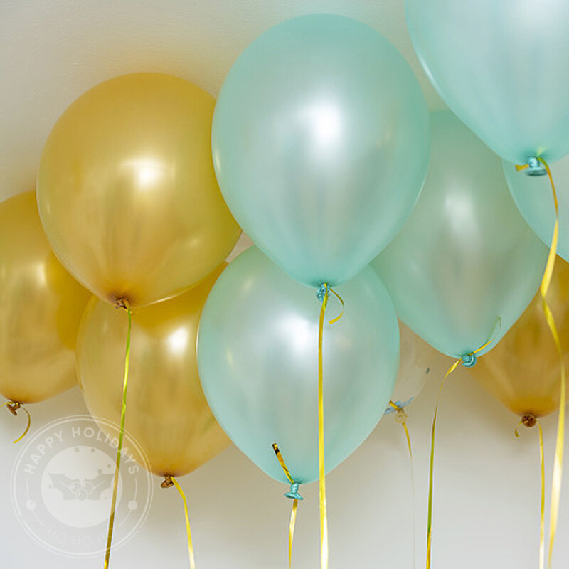 ใหม่5นิ้ว10นิ้ว12นิ้วสีขาวไข่มุกน้ำยางบอลลูน Happy Birthday Party งานแต่งงานตกแต่งคริสต์มาสเด็กบอลลูนเด็กลูกบอลอากาศ Globos