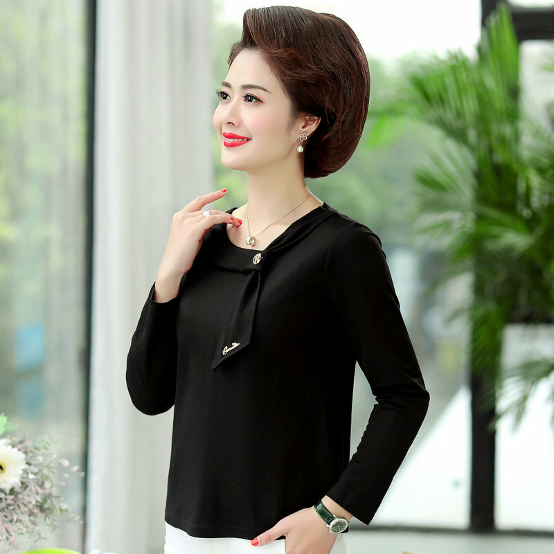 Блузка для зрелых женщин, осень-весна, зеленый, черный топ, Женская Асимметричная дизайнерская длинная блестящая блузка, женская одежда, 2020