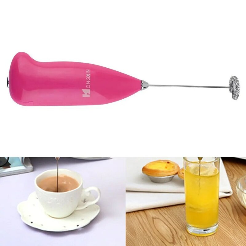 Coffee Milk Frother Wand Handheld Mini Electric Foam Maker for Coffee Milk Durable Drink Mixer With Stainless Steel Kitchen Tool