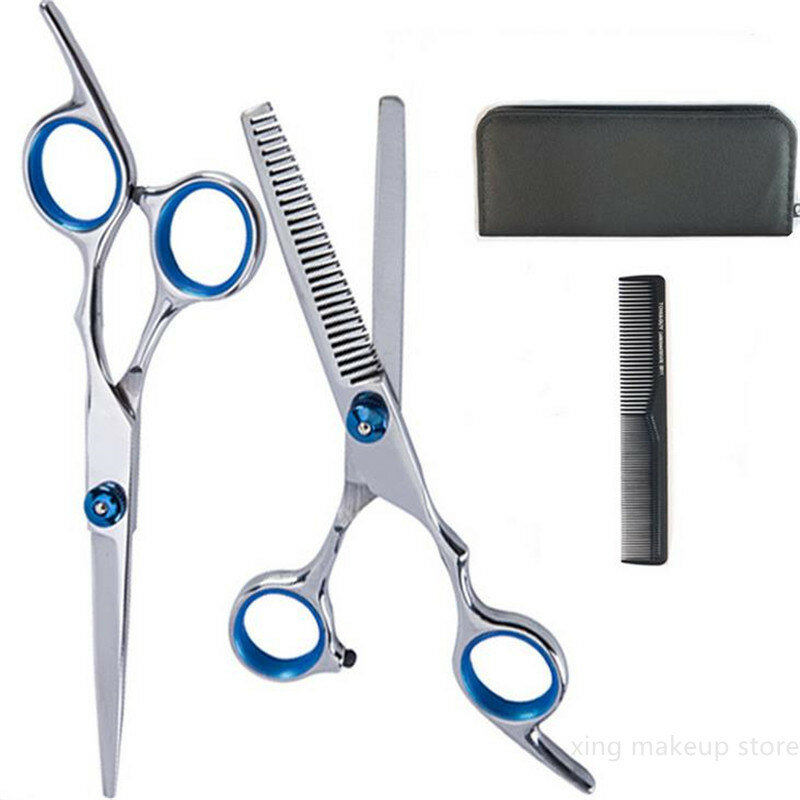 1 set Professional Hair Cutter Comb Hairdressing Scissors Kit Hair Cutting Scissors Hair Scissors Tail comb Hair Cape 30#