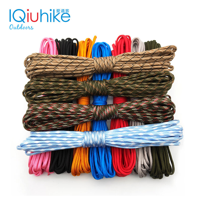 5M 10M 20M 31M Paracord 550 Paracord Parachute Cord Lanyard Rope Mil Spec Type III 7 strand Klimmen Camping Survival Paracord