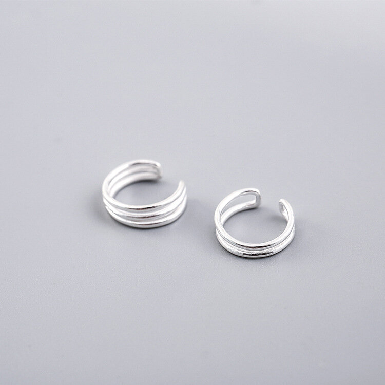 REETI 925 Sterling Silver Clip on Earrings Ear Cuff For Women Girl Lady Without Piercing Earring Jewelry