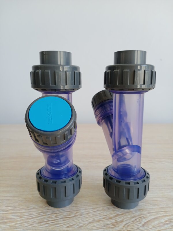 UPVC Transparent Filter PVC Kunststoff Rohr Klebstoff Filter Bildschirm Y Typ Filter Tap Wasser Filter