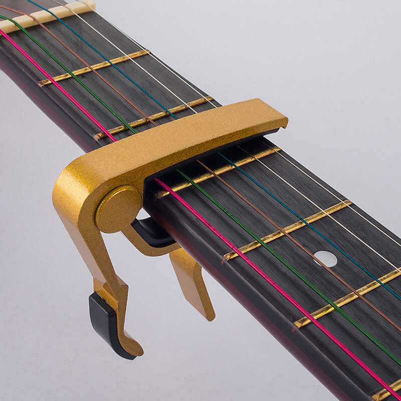 Cejilla-Sintonizador de guitarra de aleación de aluminio, abrazaderas de cambio rápido, ukelele de tono Capo, bajo acústico, accesorios de guitarra eléctrica clásica