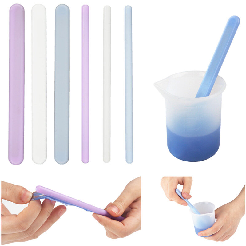DIY Resin Tool Silicone Stirring Stick Epoxy Resin Disposable Cups Spoons Glove Pliers Tweezers Jewelry Making Tools Accessories