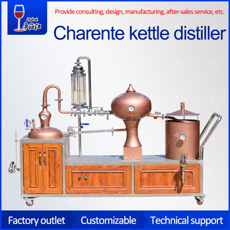 Distillateur de tour d'encens, 20l, équipement de distillation de brandy en cuivre