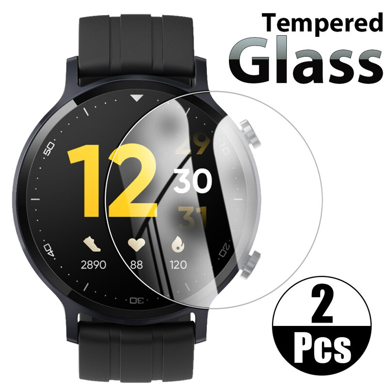 Película protetora de vidro temperado para Realme Watch S Pro Smartwatch, protetor de tela, guarda, capa temperada