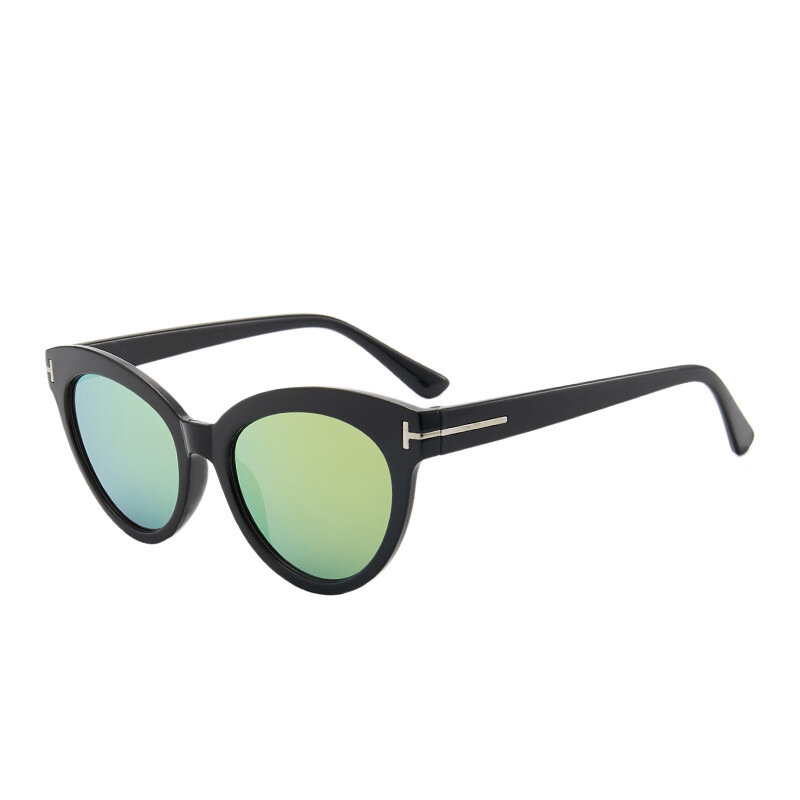 Okulary przeciwsłoneczne Cat Eye dla kobiet modne okulary słoneczne soczewki proste okulary przeciwsłoneczne do jazdy okulary damskie w kształcie litery T luksusowe okulary przeciwsłoneczne UV400