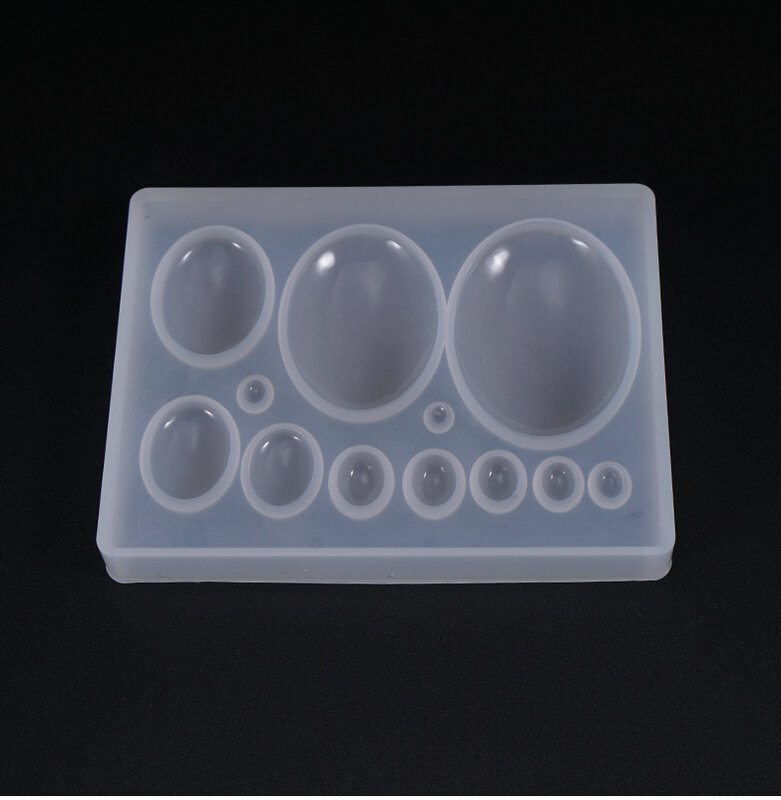Molde de silicona con forma triangular para fabricación de joyas, aretes, colgantes, herramienta de joyería de resina epoxi UV, 2 uds.