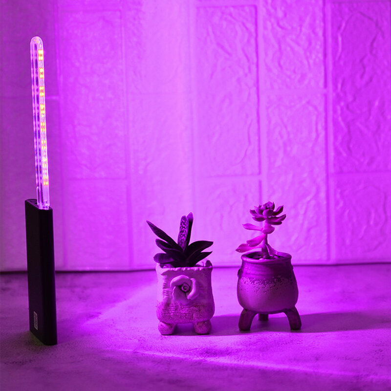 Portátil Full Spectrum LED Planta Crescer Lâmpada, USB, Phyto Crescimento Luz, DC5V, 21LEDs, apto para plantas suculentas