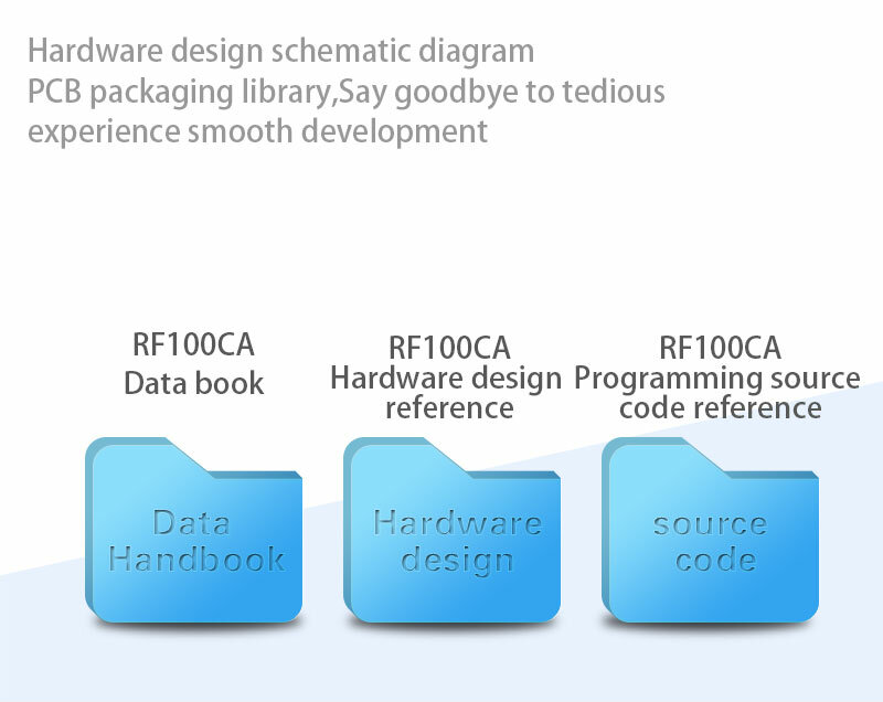 Módulo remoto rfid rf100, placa de aprendizagem de desenvolvimento, conjunto de placa de avaliação