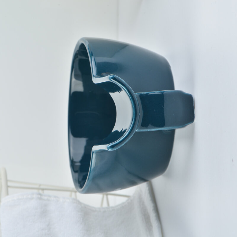 YAQI Высококачественная темно-синяя керамическая чаша для бритья для мужчин, кисть для бритья без логотипа