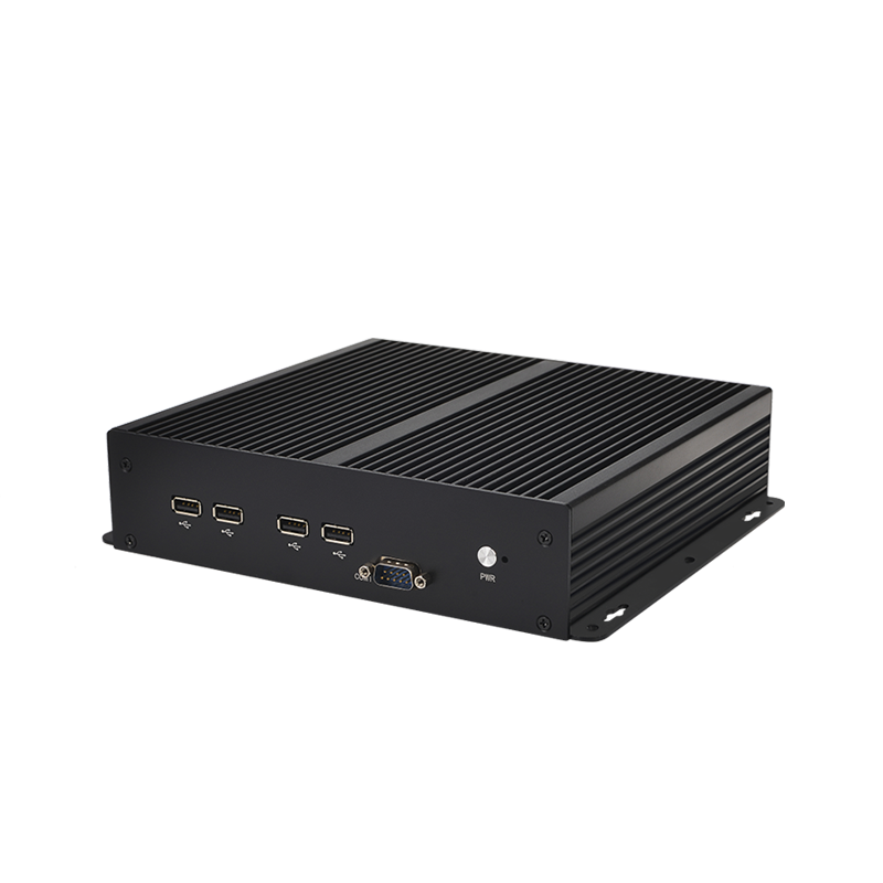 พัดลมอุตสาหกรรม Mini PC-Tel Celeron J1900หน้าต่าง10 Linux 6xRS232 One NIC HD 4G LTE WiFi 8XUSB