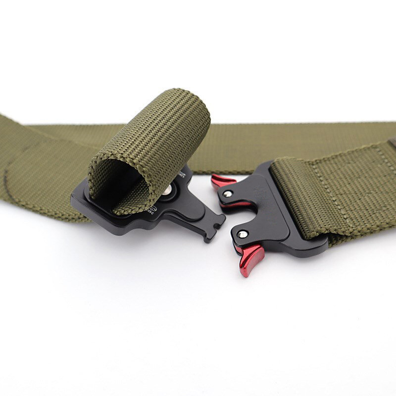 Men's 50mm Tactical Belt Buckle Army Combat Training Strap Metal Buckle Quick Release Alloy Wear-resistant Buckle