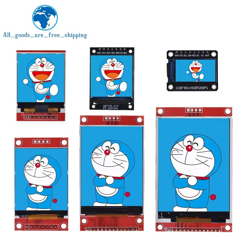 TZT TFT Display 0.96/1.3/1.44/1.8/2.4/2.8/3.5 Inch TFT Full Color Screen LCD Module ILI9341 Driver Interface SPI for Arduino