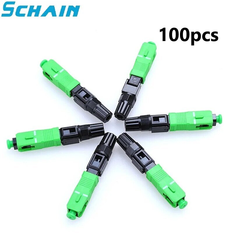 Sc Apc Snelle Connector Ingebed Connector Ftth Tool Koud Fiber Fast Connector Sc Glasvezel Connector