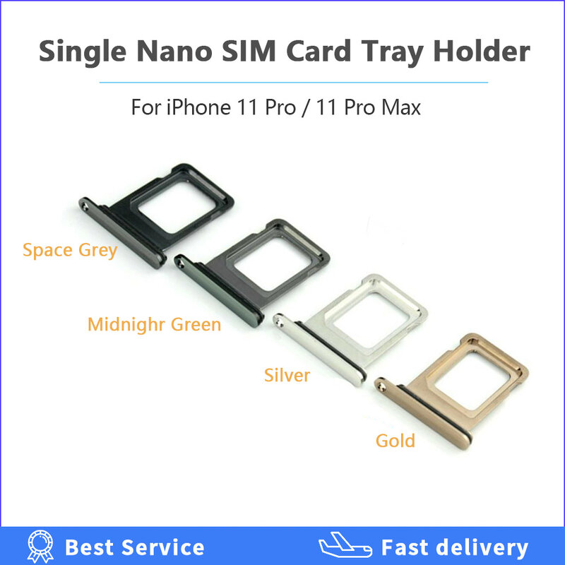 Nouveau support de carte SIM Nano pour iPhone 11 Pro Max, adaptateur de remplacement