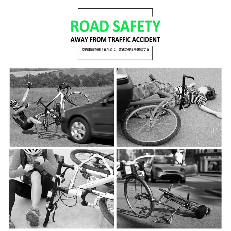 Roadstar-pegatina reflectante autoadhesiva de alta visibilidad para rueda de bicicleta, señal de advertencia para coche, bicicleta, seguridad vial