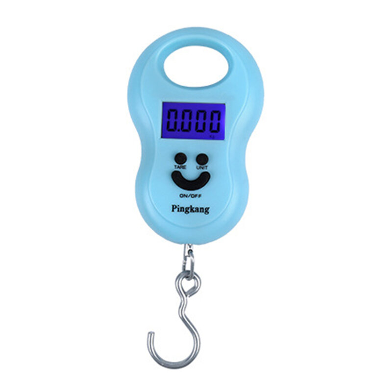 Portable Hanging 50Kg /10g LCD Digital Blue Backlight Fishing Pocket Scales Luggage Hook Scale Digital Scales Portable Hanging