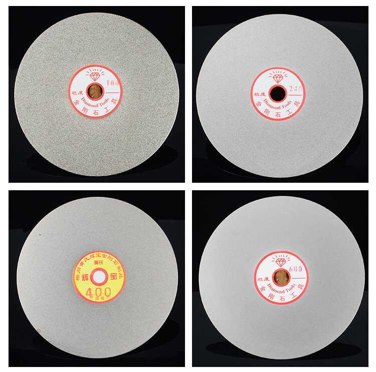 4pcs/set Diamond Polishing Disc 240 800 1200 3000 Grit 6" Flat Lap Grinding Wheel Lapping Grinding Disc Tool Polishing Laps