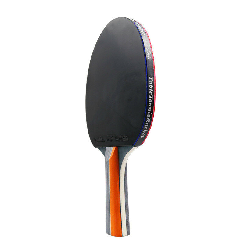 2023 New 1Pair Table Tennis Racket Set Professional Rubber Carbon Pingpong Racket Short Long Handle Table Tennis Training Paddle