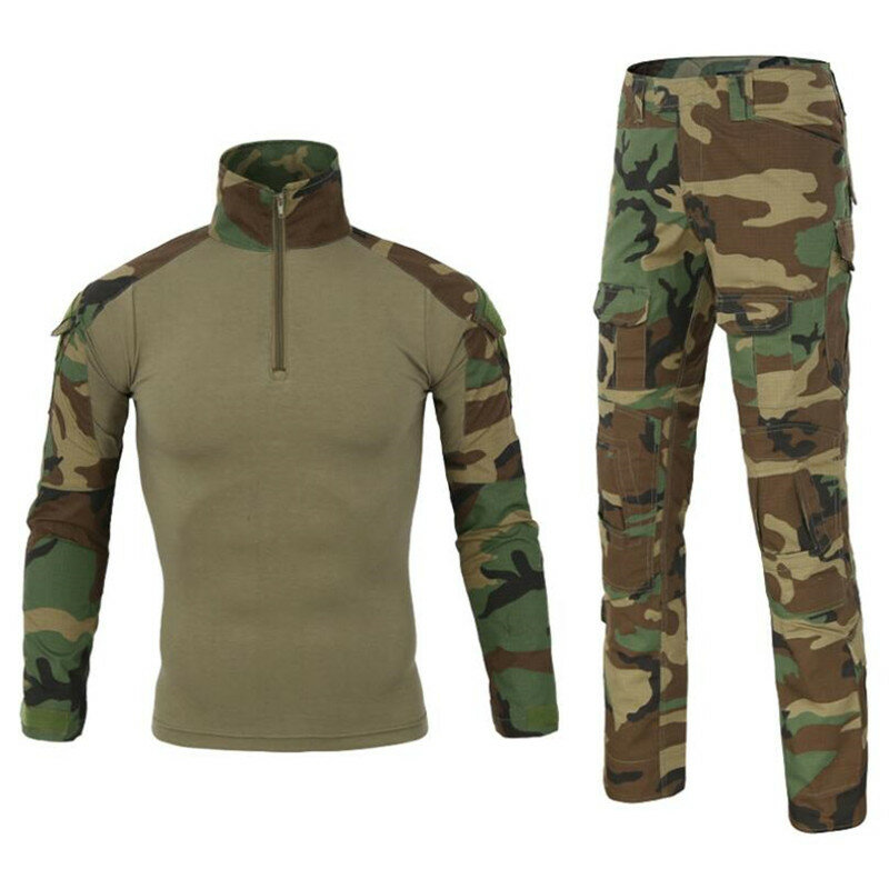 Militair Tactisch Uniform Sneldrogende Ademende Camouflagekleding Bomberjack Shirt Cargo Pant Pak Combat Assualt Kleding