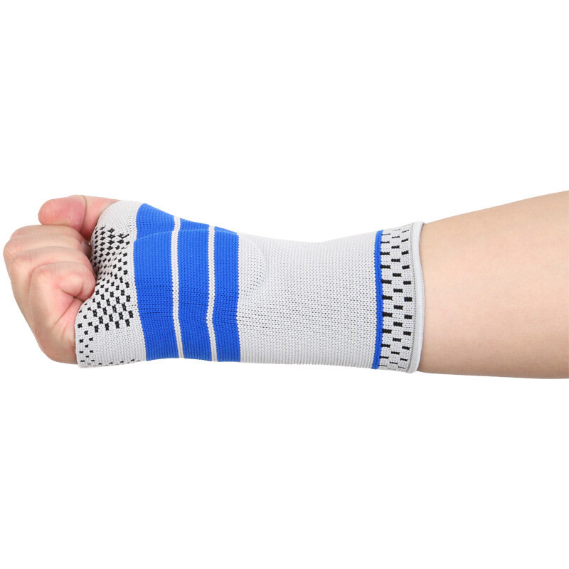 Silicone Palm Wrist Hand Support Gloves for Men and Women, Elastic Brace Sleeve, Sports Bandage Gloves, Outdoor Sports Safety