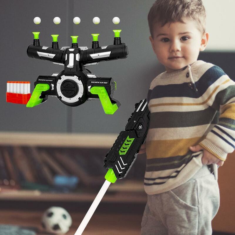 Glow In The Dark Floating Target Shooting Flying Ball Shooting Game Toy With Music Target Practice Toys Birthday Gift For Kids