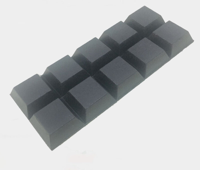 Almohadillas antideslizantes autoadhesivas para muebles y ordenador, almohadilla cuadrada de goma negra, junta de sellado, 10 piezas, 20x20X8mm