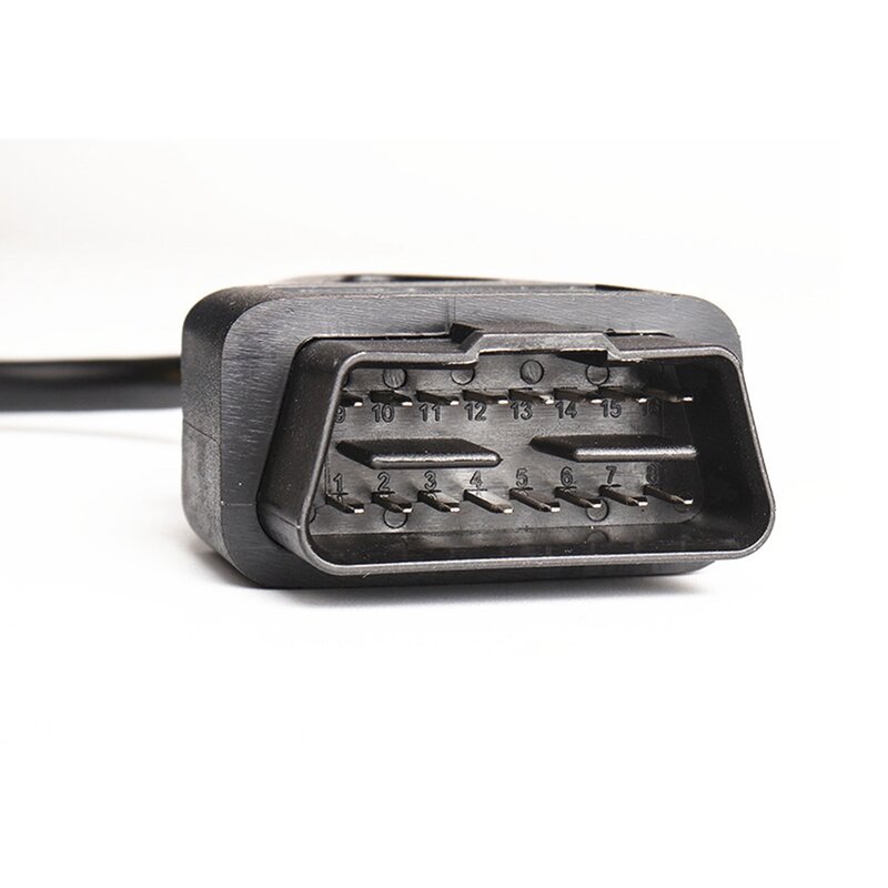 Разъем OBD2 16-контактный штекер для адаптера удлинителя ELM327 кабель OBD OBDII EOBD ODB2 16-контактный разъем адаптера OBD 2 разъем для кабеля