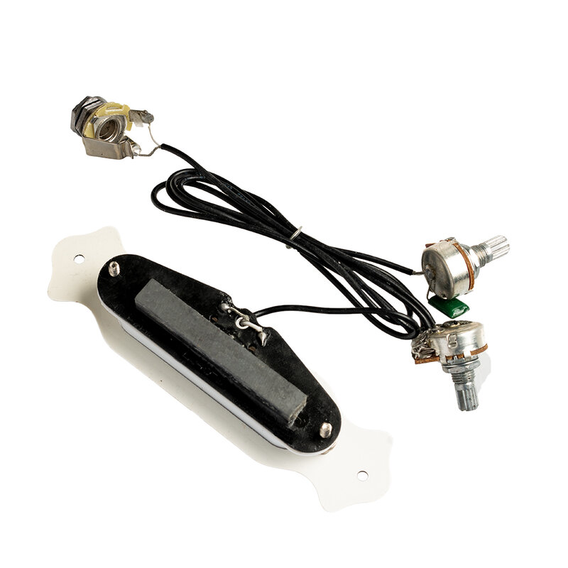 LOMMI – faisceau de câbles pour micro guitare électrique, trou de son, Jack précâblé avec boutons de câble pour pièces acoustiques électriques