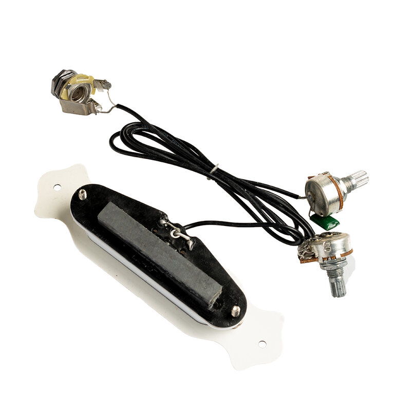 LOMMI Pickup per chitarra elettrica Soundhole cablaggio chitarra Prewired Pickup Jack con manopole per cavi per parti acustiche elettriche