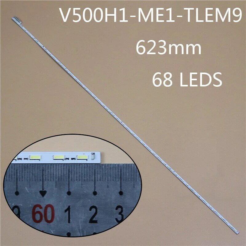 1Pcs 68LED 3V 623Mm Led Array Licht Bar V500H1-ME1-TLEM9 Led Backlight Strips Matrix Kit Led Lampen Lens bands V500HJ1-ME1