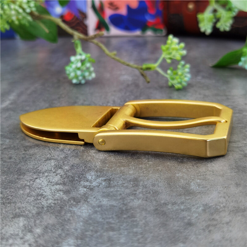 Solid Brass Belt Buckles For Men Belt Quality Pin Buckle For Belt DIY Leathercraft Belt Buckle Fit Men's Belt  BK0131