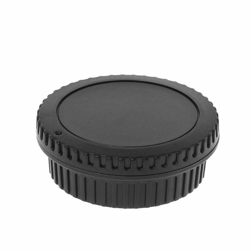 Tapa de cuerpo de lente trasera, conjunto de cubierta de cámara, tornillo de polvo, protección de montaje, plástico negro, repuesto para canon EOS EF EFS 5DII 5diii 6D