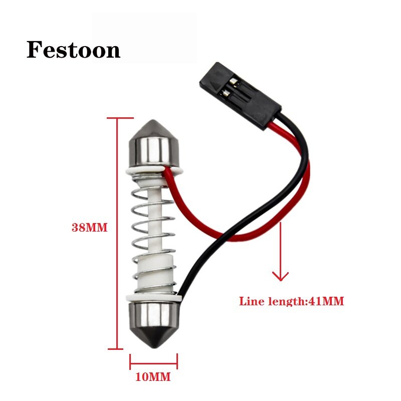 10PCS Truck Car Auto BA9S/Festoon/T10 W5w Led Bulb Light Wire Harness Adapter BA9S/Festoon/T10 socket holder