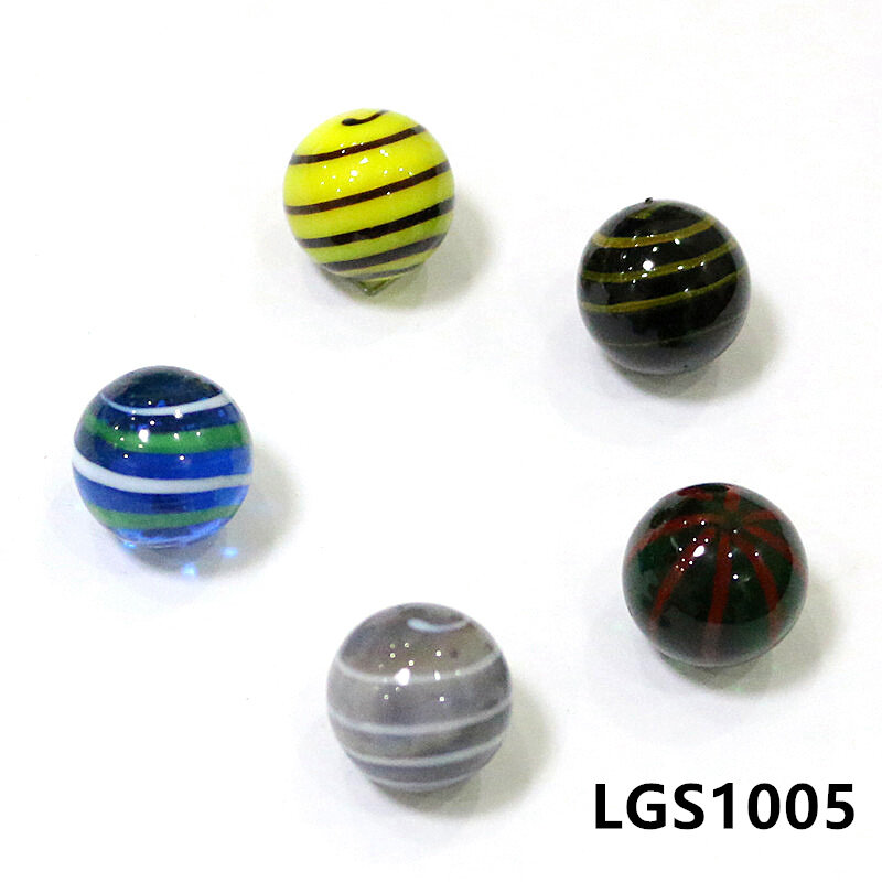 5Pcs Custom Kleurrijke Verschillende Style Murano Glazen Knikkers Ball Craft Ornament Ouder-kind Kralen Spel Pinball Pat Speelgoed voor Kids