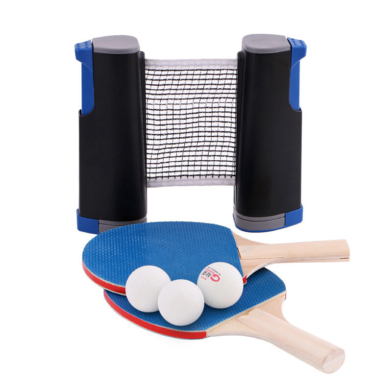 Tênis de mesa conveniente indoor e outdoor grade telescópica mão-puxado grade de tênis de mesa terno
